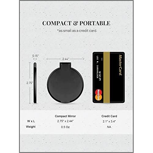 144 Pcs Compact Mirrors Bulk, Round Pocket Makeup Mirror for Purse(4-Color)
