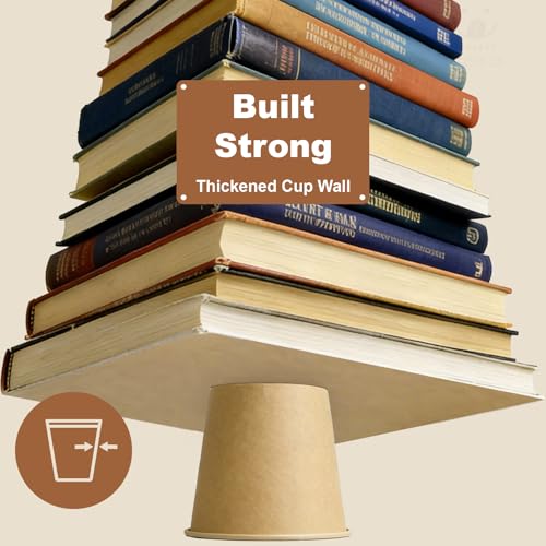 600 Pack Disposable Coffee Cups 8oz Leak-Proof Paper Cups for Hot & Cold Drinks