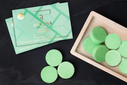 Eucalyptus Shower Steamers Set - 12 Pack Menthol Aromatherapy for Spa-Like Shower Experience