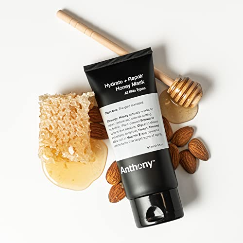 Anthony Hydrate & Repair Honey Face Mask - Moisturizing Skin Treatment, 3 oz