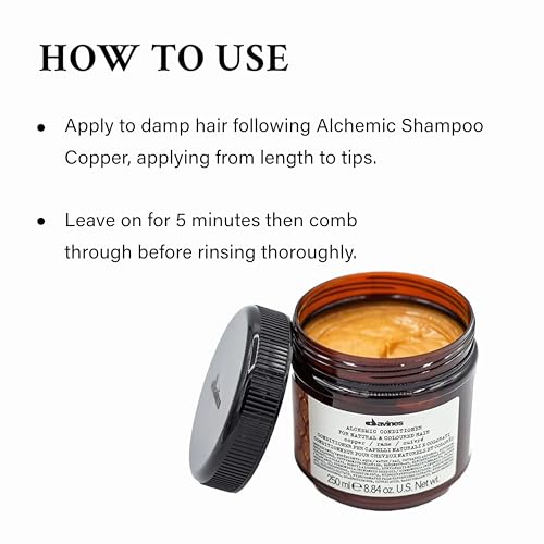Davines Alchemic Shampoo Copper - Color-Treated Hair Safe Cleansing, 6 Vibrant Shades, 9.47 Fl Oz