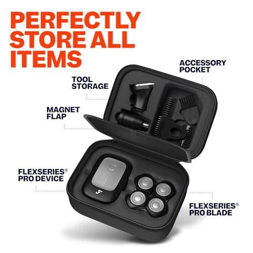 Travel Protective Case for Head Shaver & Accessories - Compact, Waterproof & Organized