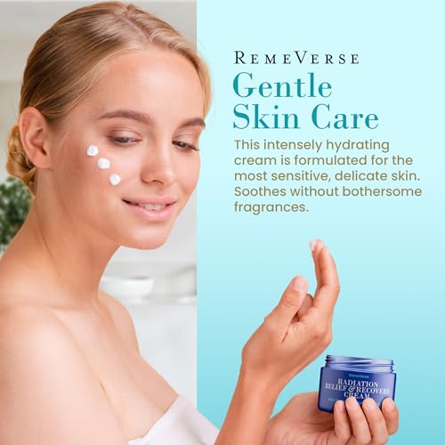 RemeVerse Radiation Cream - Unscented, Hydrating Skin Care for Burns & Sensitive Skin - 6 fl oz - Variation of Radiation Cream