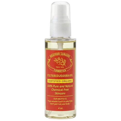 Organic Filtered Jojoba Oil 4 Fl Oz - Fragrance-Free - Heather Loraine