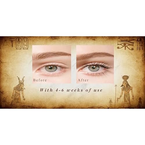 Nefertari Eye Lash Serum for Eyelash Growth: Eyelash Growth Serum with Advanced Formula to Boost Longer Fuller and Thicker Looking Lashes - Vegan & Cruelty-Free for Sensitive Eyes 8mL