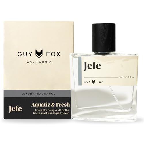 Jefe Men's Cologne - Fresh Mandarin Orange, Sea Notes & Oakmoss, 1.7 Fl Oz - Guy Fox
