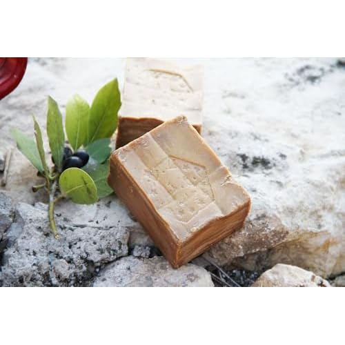 Natural Aleppo Soap 2-Pack - Handmade Organic Soap Bars, 25% Laurel Oil & 75% Olive Oil, 190g Each - Premium Natural Skincare for All Skin Types