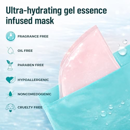 Hydrogel Face Mask with Salmon DNA & Collagen - Deep Hydration & Skin Renewal