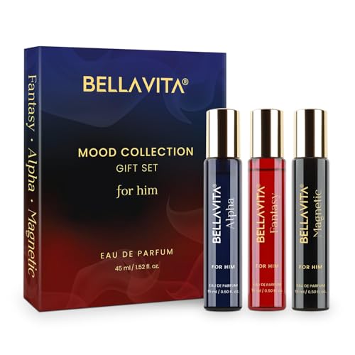 Men's Pheromone-Inspired Eau de Parfum Gift Set - 3 Scents, 15ml Each