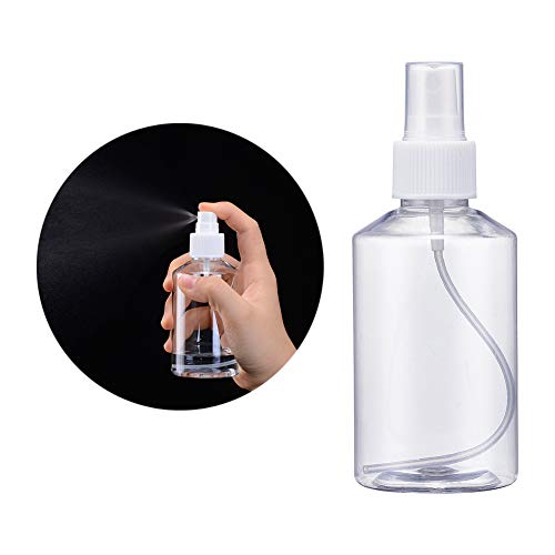 15 Pack Clear Reusable Plastic Spray Bottles - 150ml Fine Mist for Essential Oils & Travel