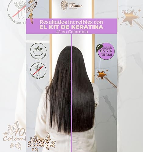 Organic Keratin Hair Treatment 1000ml - Frizz Control & Smoothness