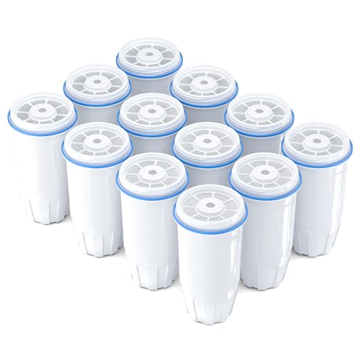 BOGDA 12-Pack Water Filter Replacement for Zero Pitchers Dispensers ZR-001 ZR-004 ZP-006 ZR-017