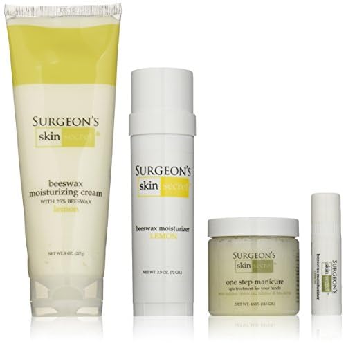 Surgeon's Skin Secret Beeswax Moisturizer 4-piece Gift Set - $50 Value (Lemon)
