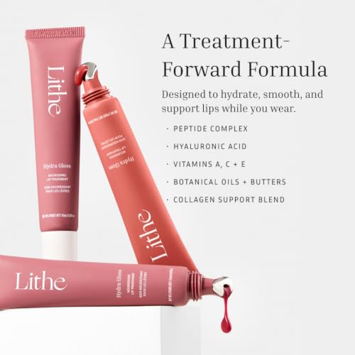 LITHE Lip Gloss Plush - Hydrating & Moisturizing Lip Shine 15mL
