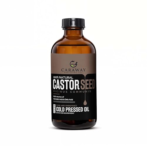 Castor Oil - Cold Pressed Pure & Edible for Hair, Skin, Liver Detox & Joint Relief - 236ml - Variation of THIS listing