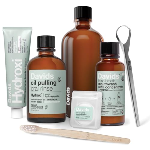 Hydroxyapatite Oral Care Kit for Whitening & Enamel Remineralization - 6 Pieces