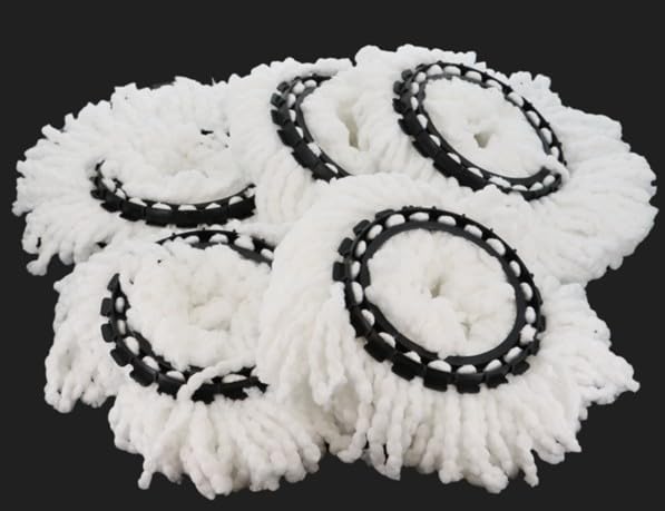 Replacement Microfiber Mop Heads - 5 Pack for Easy Floor Cleaning