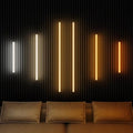 Gloss Black Wall Panel Lights 6-Pack with Adjustable Color Temperature 16