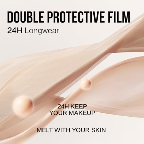 CARSLAN Lasting Air Cushion Cream Face Foundation Makeup, Lightweight, Medium to Full Coverage, Semi-Matte, Long-Lasting Oil Control Finish Foundation, P01 Fair Pink For Oil Skin (Refill Included)