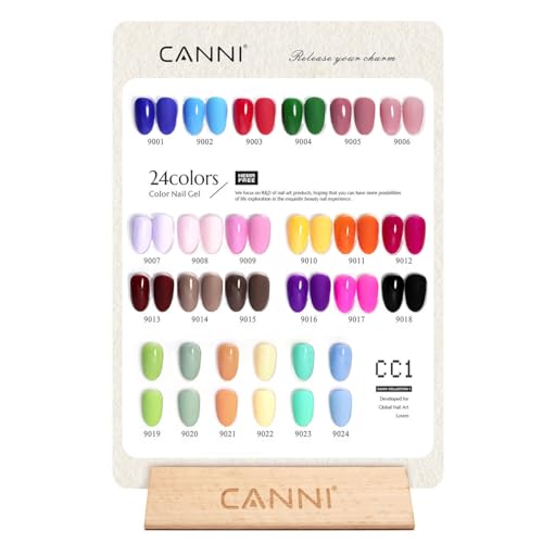 CANNI CC1-Classic 30Pcs 9ML Hema-Free Gel Nail Polish Set for Manicure & Nail Art