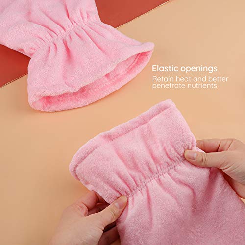 Segbeauty Thick Pink Paraffin Wax Gloves & Booties for Hand & Foot Therapy, Large Size