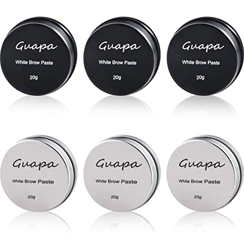 20 g / 0.7 oz White Brow Contour Paste Eyebrow Mapping Paste Eyebrow Tinting Tool for Micropigmentation (1 box Black Box)