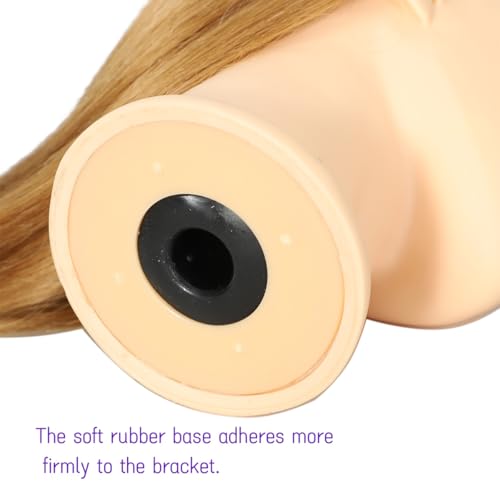 Mannequin Head 99% Human Hair for Hairstyling - Heat Resistant Manikin Head for Cosmetology Students, Professionals & Practice Exams (Blond 27#)