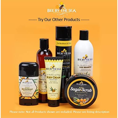 Bee By The Sea Buckthorn and Honey Naturally Scented Body Wash for All Skin Types 8 Ounces