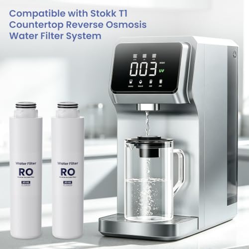 Elovener RT1-RO Water Filter Replacement Pack for Stokk T1 Countertop System, 2 Pack