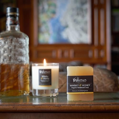 Handmade Scottish Organic Glycerin Soap Bar Whisky & Honey - 5.3oz Variation of THIS listing