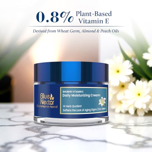 Men's Vitamin E Face Moisturizer Cream for Dry Skin & Anti-Aging