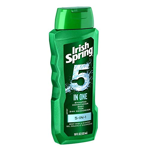 Irish Spring 5-in-1 Body Wash & Shampoo Pack of 3 - 54 FL OZ Total