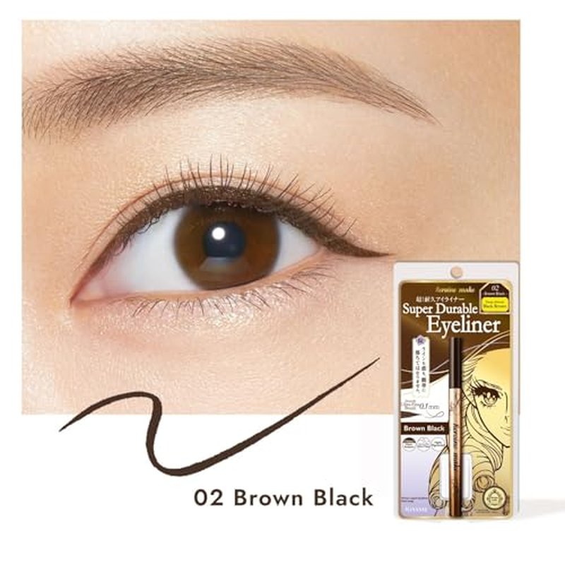 Heroine Make KISSME Prime Liquid Eyeliner Rich Keep, Stays on until night Super Keep Liquid Eyeliner