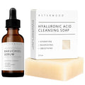 Asterwood Bakuchiol Serum 1 oz + Hyaluronic Acid Cleansing Face Soap 3.5 oz