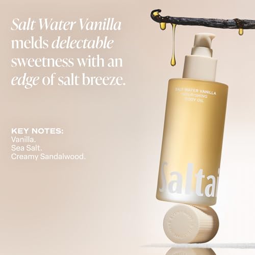 Saltair Body Oil and Multi-Lipid Body Butter Set ? Deep Moisture, Hydrating After-Shower Skincare Duo ? Salt Water Vanilla Scent