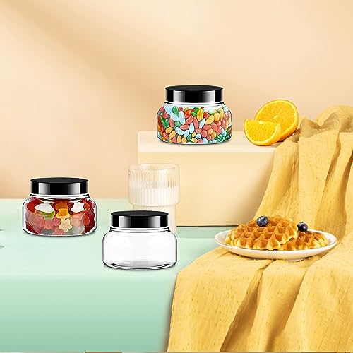 8oz Clear Plastic Body Scrub Jars with Leak-Proof Lids - 30 Pack