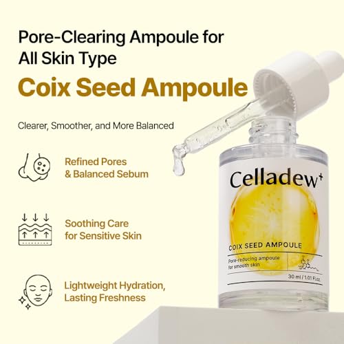 Coix Seed Ampoule Facial Serum with Hyaluronic Acid & Niacinamide - 30ml