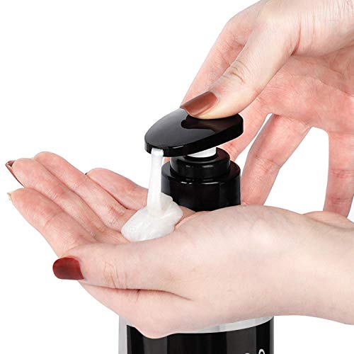 Refillable Shampoo Bottles for Shower & 3pcs Replaceable Pump Heads,Segbeauty 3pcs 16.9oz/500ml Shampoo Dispenser Bottles Plastic Shampoo Bottle, Refillable Lotion Dispenser for Hotel Bathroom