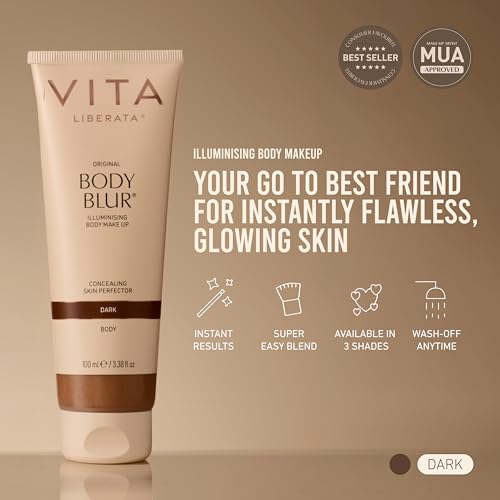 VITA LIBERATA Body Blur Dark 3.38 Fl Oz Flawless Glow Skin Finish