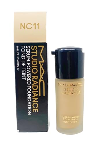 Buildable Hydrating Foundation with Serum Power NC11 - Light Beige with Gold Undertones, 1 Fl Oz