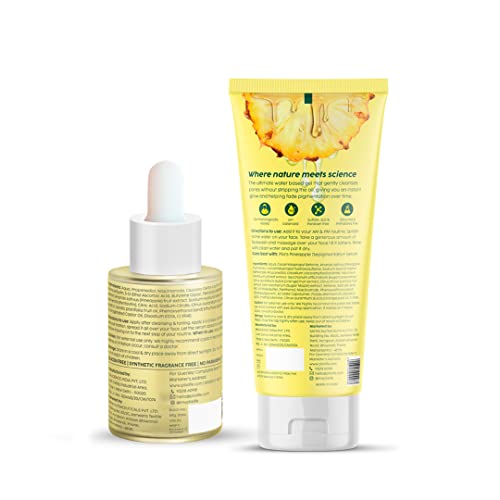 Pineapple Face Wash & Serum for Dark Spots Brightening - All Skin Types