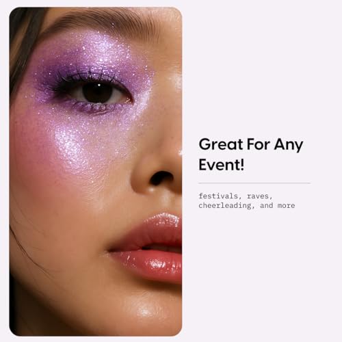 30-Color Glitter Eyeshadow Palette - Face, Body & Festival Makeup