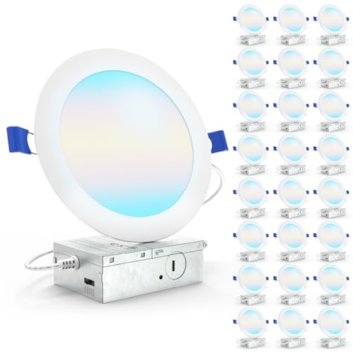 6 Inch Canless LED Recessed Light - Ultra-Slim Dimmable Ceiling Downlight