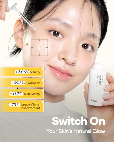 Bano Alpha Arbutin Glow Serum for Bright, Hydrated Skin - 2% Arbutin & Niacinamide