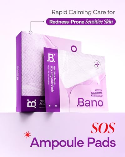 Milk Thistle Repair SOS Ampoule Face Pads - Calming & Hydrating, 40 Count