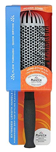 KareCo Jumbo 4.0 Inch Ionic Thermal Round Brush - Ceramic Vented Barrel for Blow Dry Styling (Pack of 1)