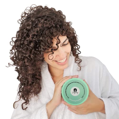 Cucumber Deep Conditioner for Curly Hair - Vegan Hair Mask, 12oz, Humidity & Damage Repair