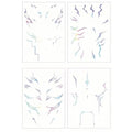 Rumi Tattoos Temporary Laser Heat-Transfer Cosplay Tattoo Stickers, High-Detail Body Art Prop, Skin-Friendly & Easy to Appl