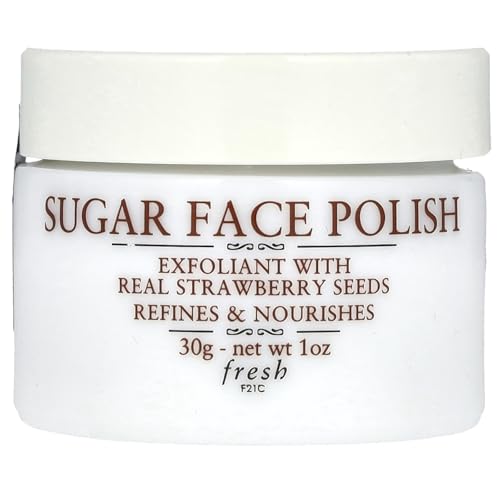 Fresh Sugar Face Polish with Strawberry Seeds - 1 oz Exfoliating Mask & Scrub