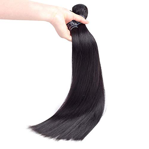 Amella Brazilian Virgin Hair Straight Bundle 10 Inch 95g Natural Black Human Hair Weave